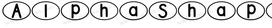 AlphaShapes ovals 2字体转换